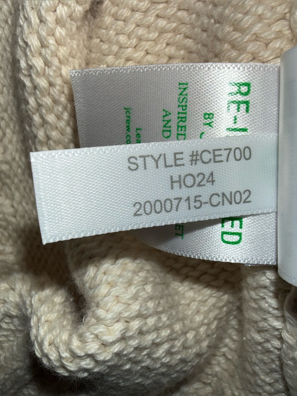 J. Crew Cozy Cotton Cream Turtleneck Sweater women’s sz XXL cotton Relaxed fit - Picture 11 of 13